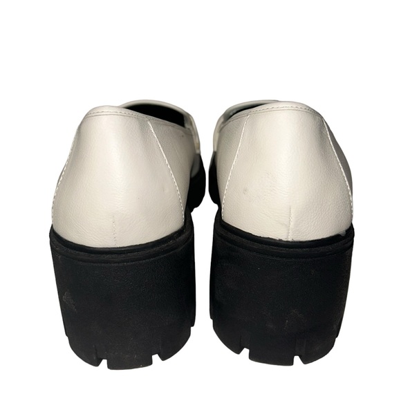 torrid l Faux Leather White Chunky Platform Loafers Size 10 - Picture 4 of 10